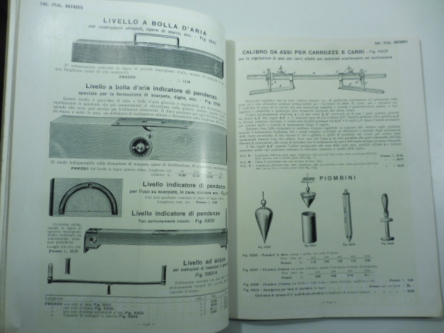 Macchine utensili. Pubblicazione mensile della Società italiana Defries e C. Milano, 30 settembre 1912. Apparecchi per misurare